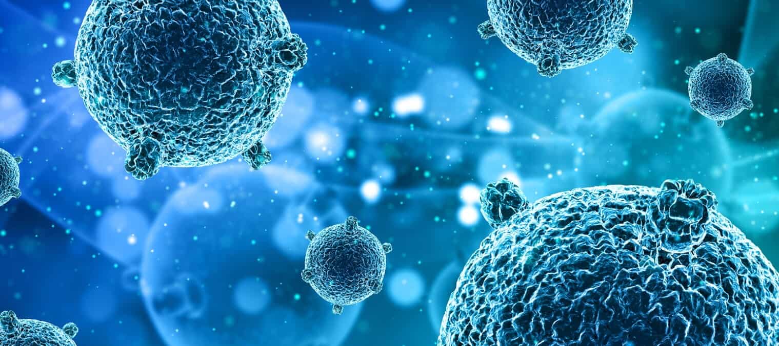 Microscopic cell illustration