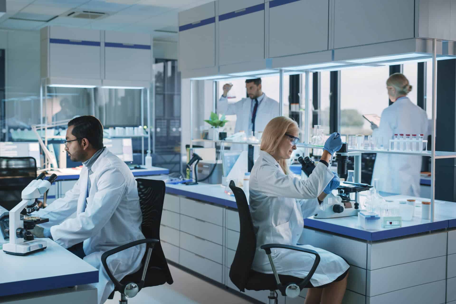 Scientists in lab