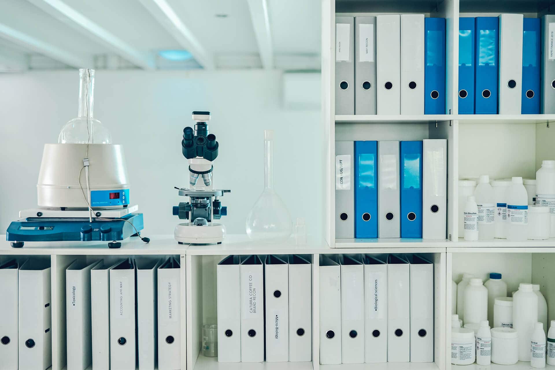 Laboratory equipment & document binders