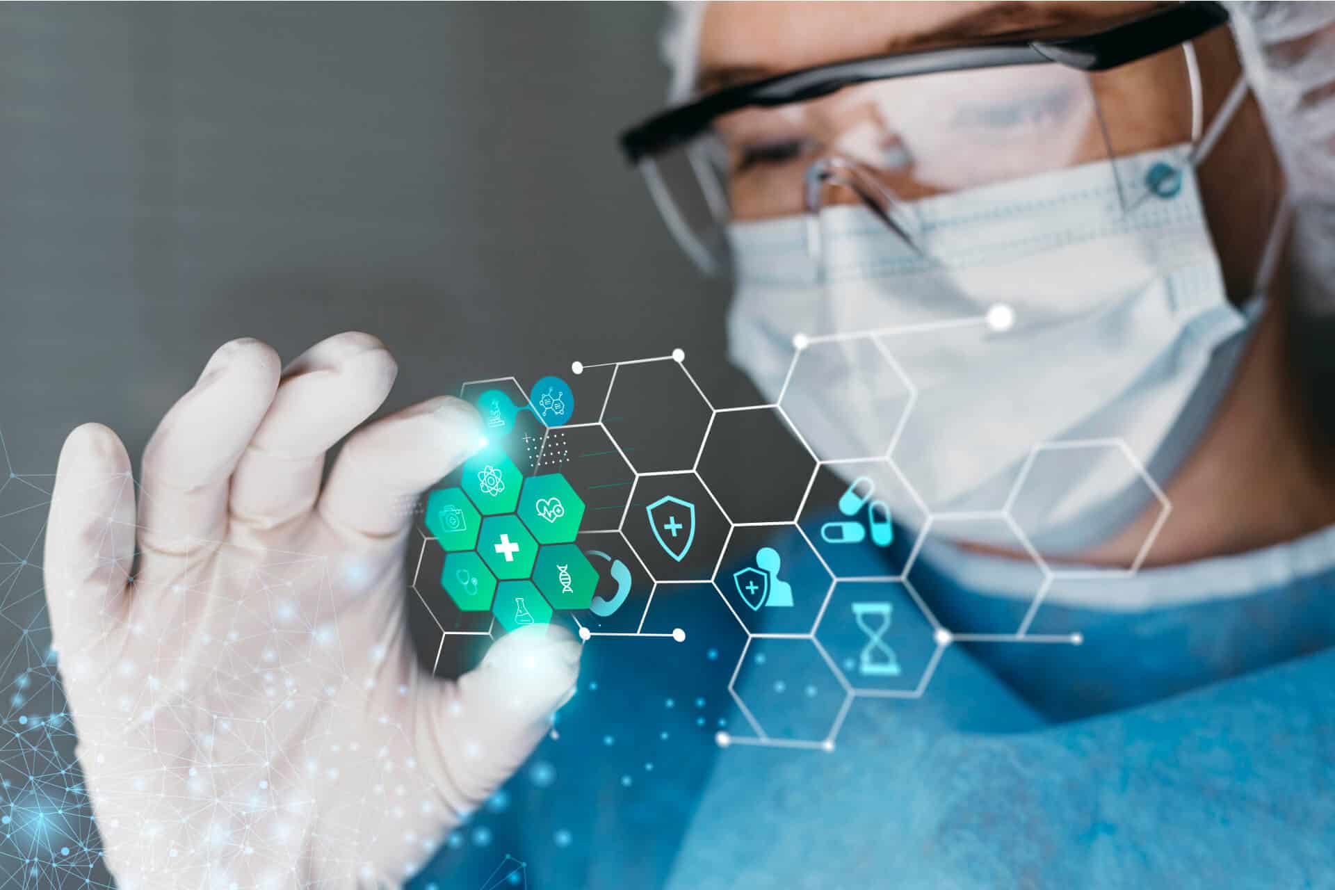Futuristic medical technology interface